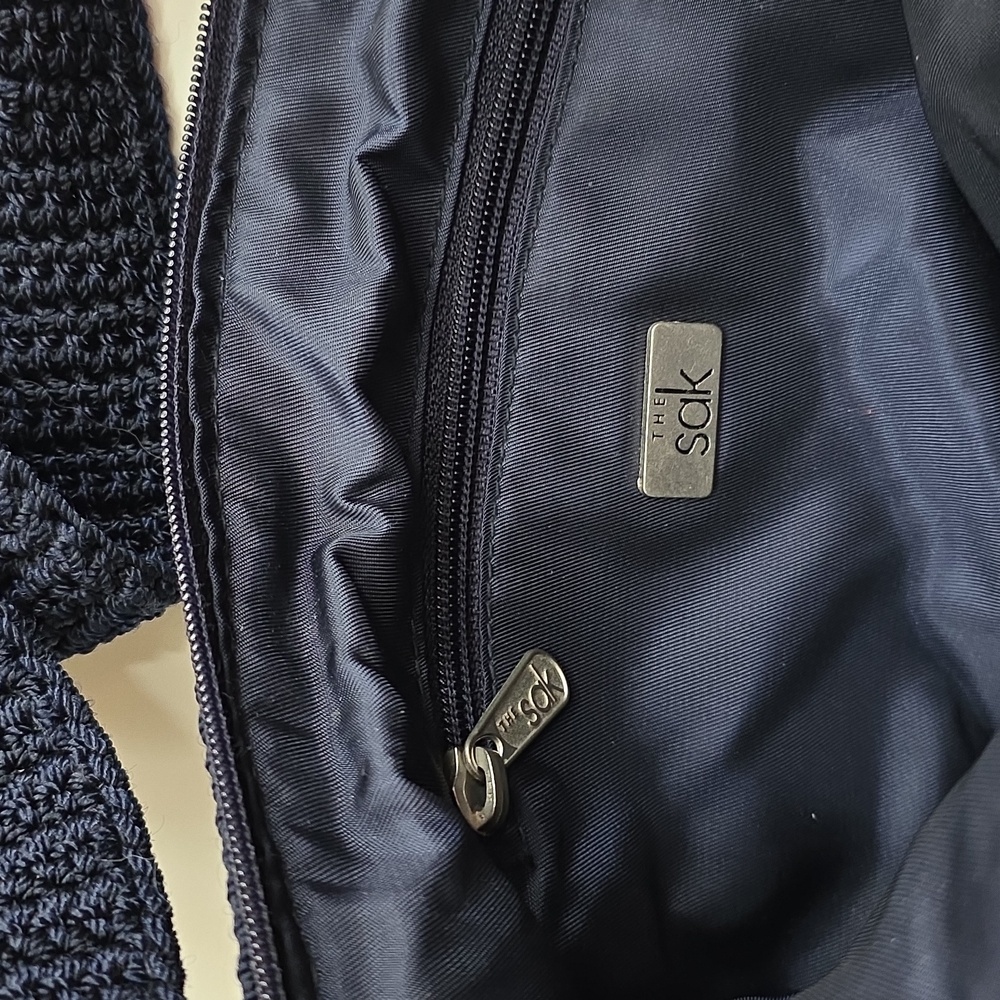 The Sak Crochet Crossbody Bag in Navy - Picture 4 of 10